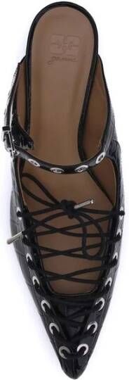 Ganni Oleatex Veterschoenen Mules