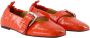 Ganni Oranje Leren Vlinderballerina's - Thumbnail 2
