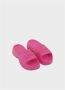 Ganni Rubberen slides met logo Pink Dames - Thumbnail 3