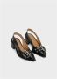 Ganni Zwarte Vrouwelijke Gesp Slingback Pump Black Dames - Thumbnail 2