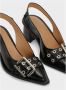 Ganni Zwarte Vrouwelijke Gesp Slingback Pump Black Dames - Thumbnail 3