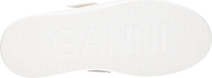 Ganni Roze Leren Sneakers met Logo
