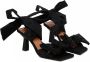 Ganni Zwarte Satijnen Strik Sandalen met Hak - Thumbnail 2