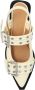 Ganni Stijlvolle Buckle Ballerina Schoenen Beige Dames - Thumbnail 6
