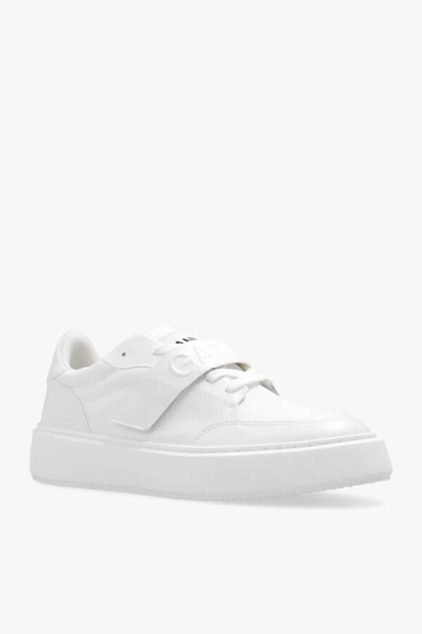 Ganni Sneakers met logo Wit Dames