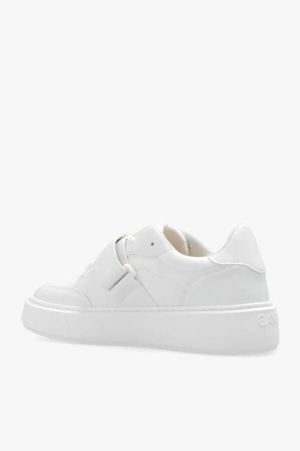 Ganni Sneakers met logo Wit Dames