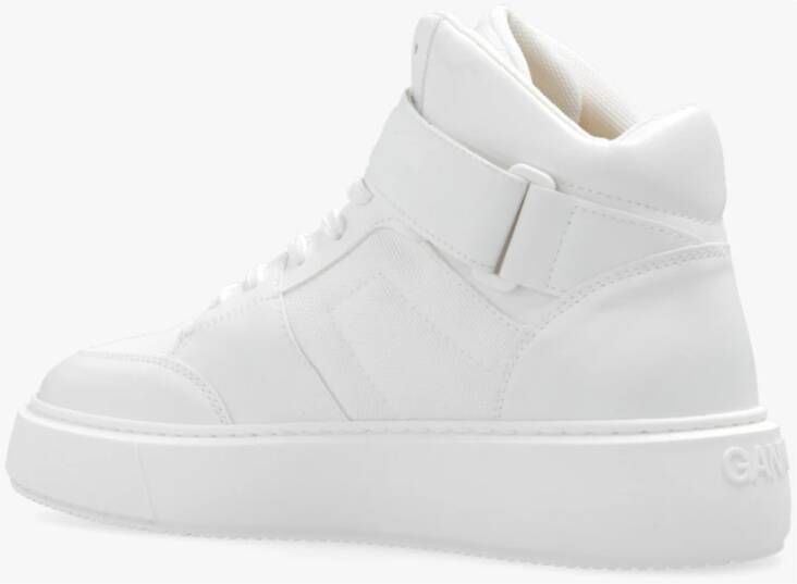 Ganni Sneakers met logo Wit Dames