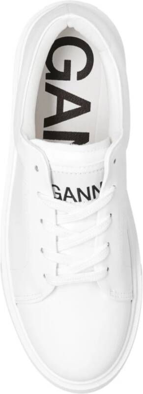 Ganni Sneakers met logo Wit Dames