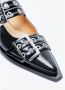 Ganni Zwarte Ballerina's Synthetische Leren Schoenen - Thumbnail 7