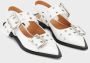 Ganni Stijlvolle Buckle Ballerina Schoenen Beige Dames - Thumbnail 10