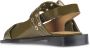 Ganni Chunky Buckle Ballerina Schoenen Green Dames - Thumbnail 3