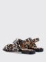 Ganni Leopard Print Buckle Ballerina Flats Brown Dames - Thumbnail 13
