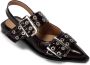 Ganni Bourgondische Feminine Buckle Ballerina Schoenen Red Dames - Thumbnail 19