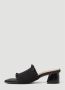 Ganni Technische Smock Kitten Heel Mules Zwart Dames - Thumbnail 3