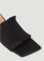 Ganni Technische Smock Kitten Heel Mules Zwart Dames - Thumbnail 6