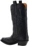 Ganni Zwarte Geborduurde Western Mid-Calf Laarzen Black Dames - Thumbnail 3