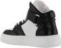 Ganni Vintage Zwart Wit Hoge Sneakers Zwart Dames - Thumbnail 2