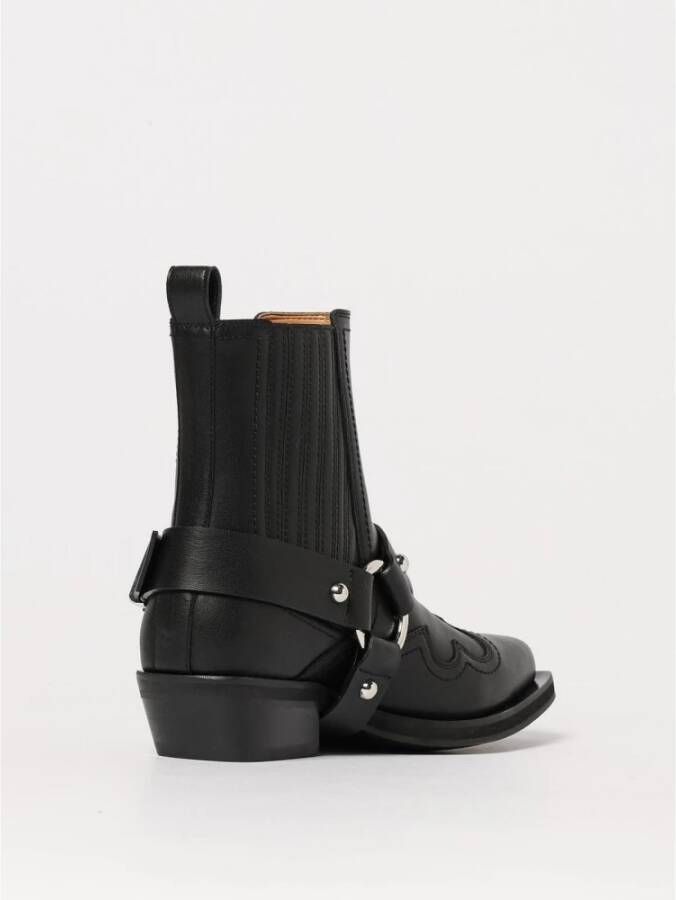 Ganni Western Leren Laarzen