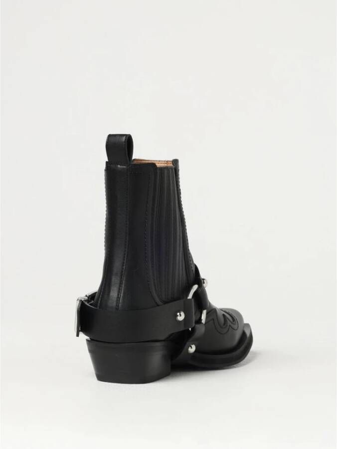 Ganni Western Stijl Enkellaarsjes