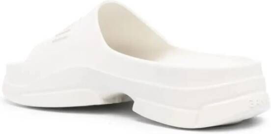 Ganni Witte Casual Mules Pool Slide White Dames