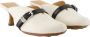 Ganni Witte Leren Sandalen met Hak - Thumbnail 2