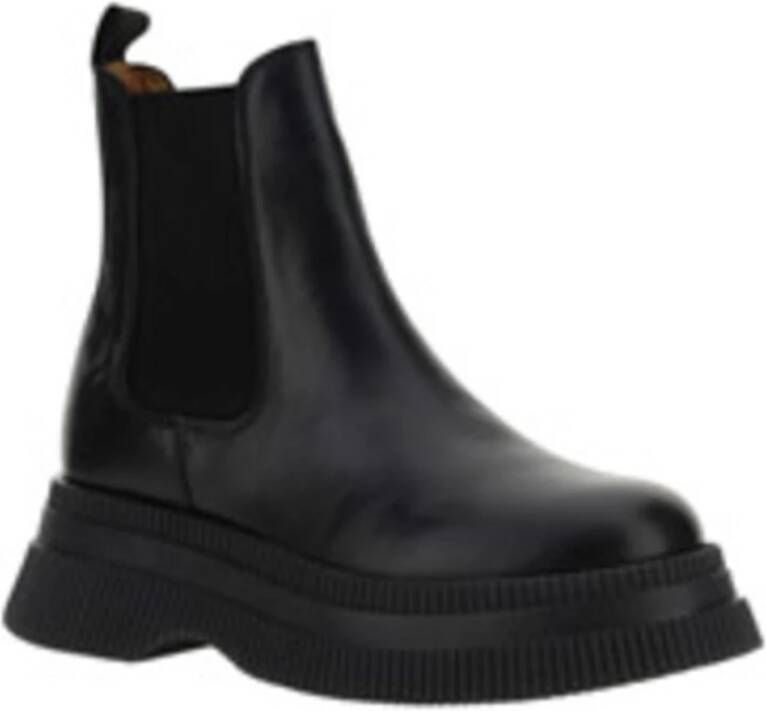 Ganni Creepers Chelsea Laarzen Black Dames