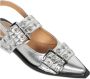 Ganni Metallic Buckle Ballerina Schoenen Gray Dames - Thumbnail 11