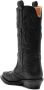 Ganni Zwarte Geborduurde Western Mid-Calf Laarzen Black Dames - Thumbnail 13