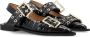 Ganni Bourgondische Feminine Buckle Ballerina Schoenen Red Dames - Thumbnail 29