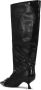 Ganni Zwarte Patent Hoge Schacht Slouchy Laarzen Black Dames - Thumbnail 5