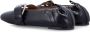 Ganni Zwarte Gesloten Ballerina's Aw25 - Thumbnail 2