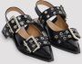 Ganni Bourgondische Feminine Buckle Ballerina Schoenen Red Dames - Thumbnail 41