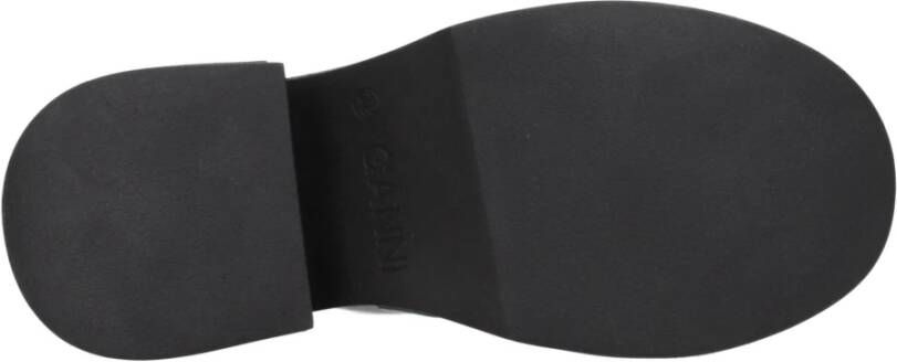 Ganni Zwarte Lakleren Hoge Hak Slippers