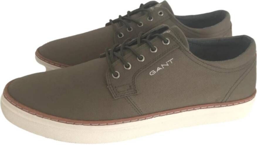 Gant Lage Veterschoen Calamata Groene Sneakers Gray Heren