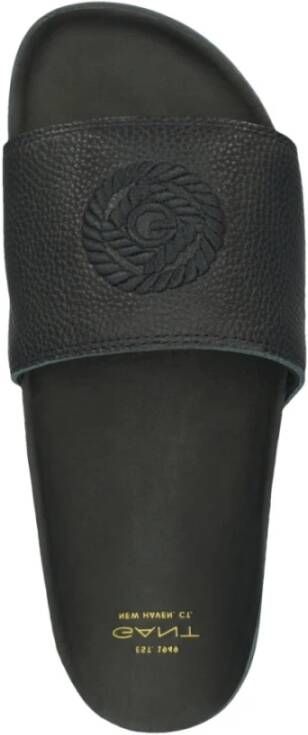 Gant Zwarte Pantoffels voor Vrouwen Black Dames