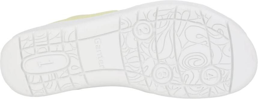 Ganter Comfortabele Gele Sandalen Verwijderbare Binnenzool