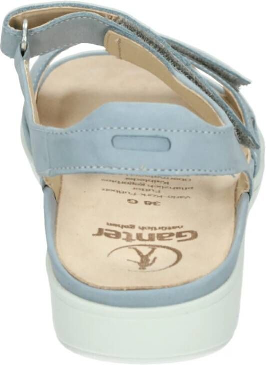 Ganter Sportieve Sandalen Lichtblauw Nubuck
