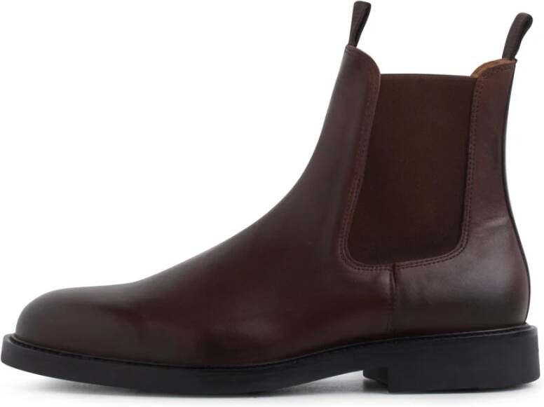Garment Project Kledingproject Chelsea boot- gp2353-800 donkerbruin leer Bruin Heren