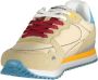 GAS Beige Heren Sneaker met Blauwe en Burgundy Details - Thumbnail 2