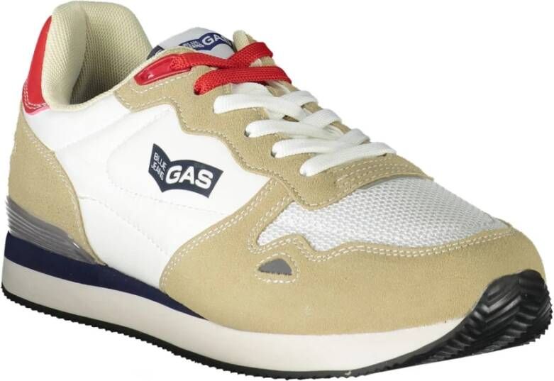 GAS Sportieve Beige Vetersneakers Multicolor Heren