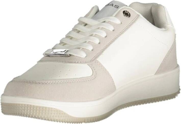 GAS Witte Polyester Heren Sneaker Kevin Mix