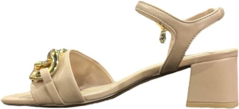 Gattinoni Beige Platte Sandalen Pensh1244Wca515