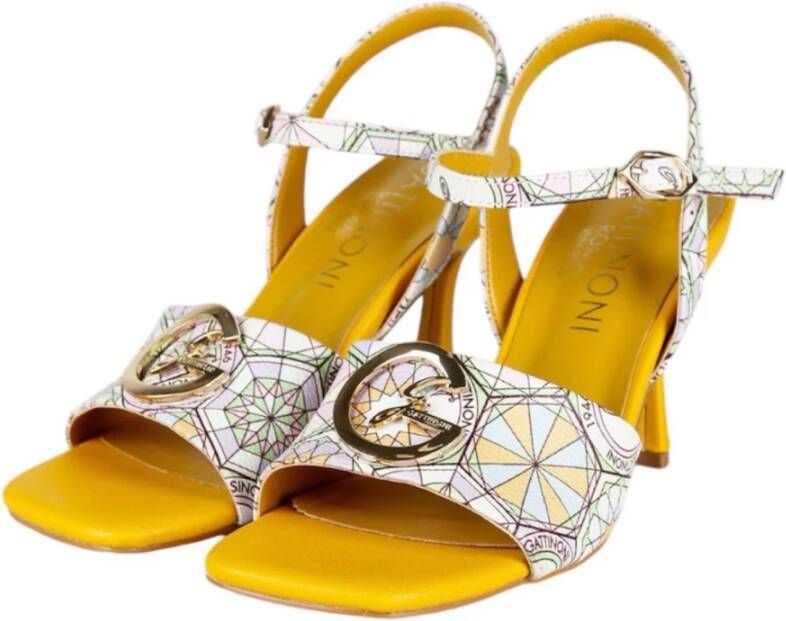 Gattinoni Gele hoge hak sandalen Penmr1256Wpwt68