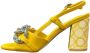 Gattinoni Gele Platte Sandalen Penca1249Wca300 - Thumbnail 4