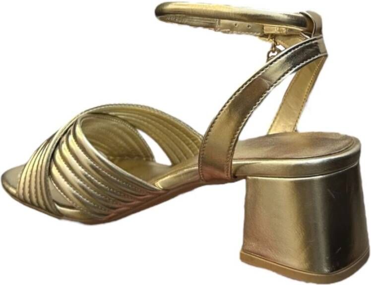 Gattinoni Gouden Hoge Hak Sandalen