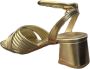 Gattinoni Gouden Hoge Hak Sandalen - Thumbnail 2