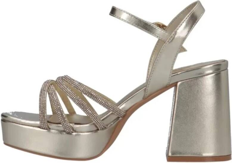 Gattinoni Gouden Hoge Hak Sandalen Penbi1355Wll904