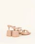 Gattinoni Roze leren sandalen met logo detail Pink Dames - Thumbnail 3