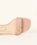 Gattinoni Roze leren sandalen met logo detail Pink Dames - Thumbnail 4