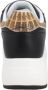 Gattinoni Zwarte Sneakers met Witte Contrastinzetten en Planetariumprint Black Dames - Thumbnail 7